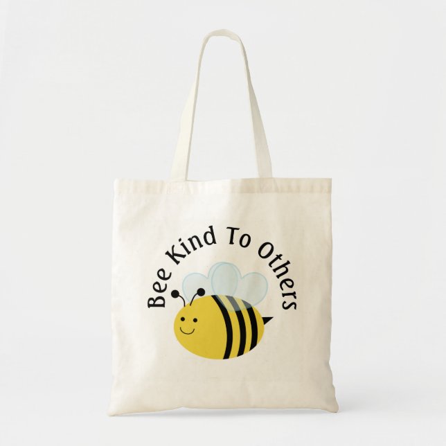 Bolso De Tela Bee Kind A Otros Bumblebee (Frente)