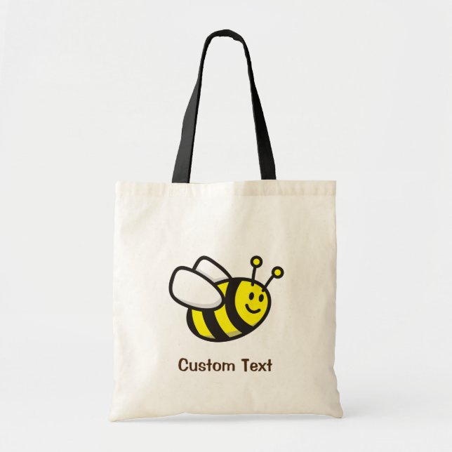 Bolso De Tela Bee Personalizado (Frente)