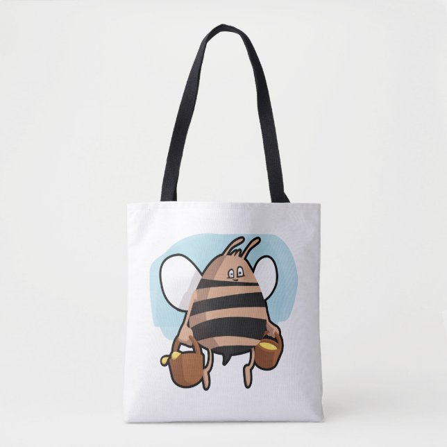 Bolso De Tela Bee personalizado (Anverso)