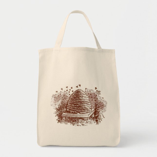 Bolso De Tela Beehive vintage (Frente)