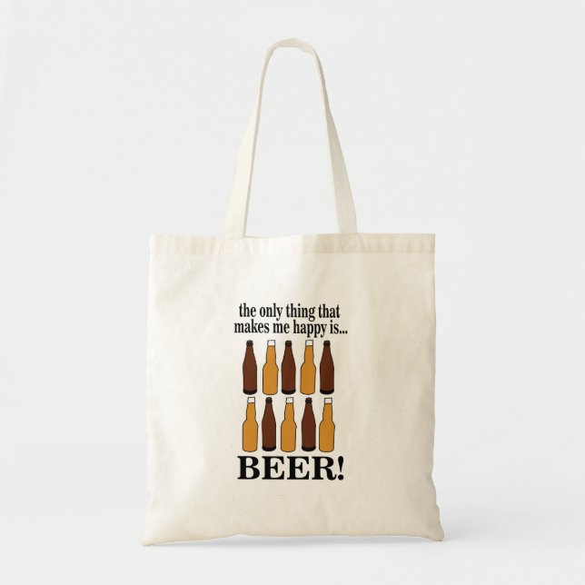 Bolso De Tela Beer Bottle Funny Beer (Frente)
