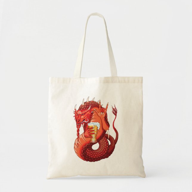 Bolso De Tela Beer Dragon (Frente)