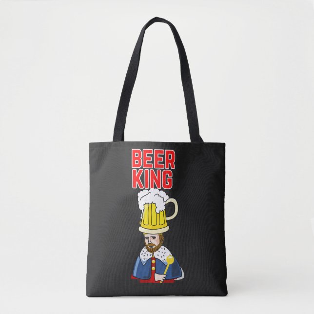 Bolso De Tela Beer King Funny Guay Design (Anverso)