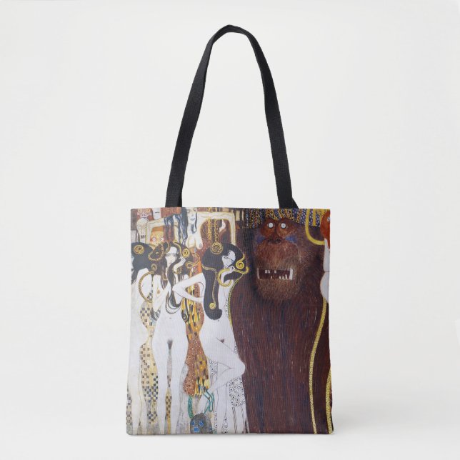 Bolso De Tela Beethoven Frieze (detalle), Gustav Klimt (Anverso)