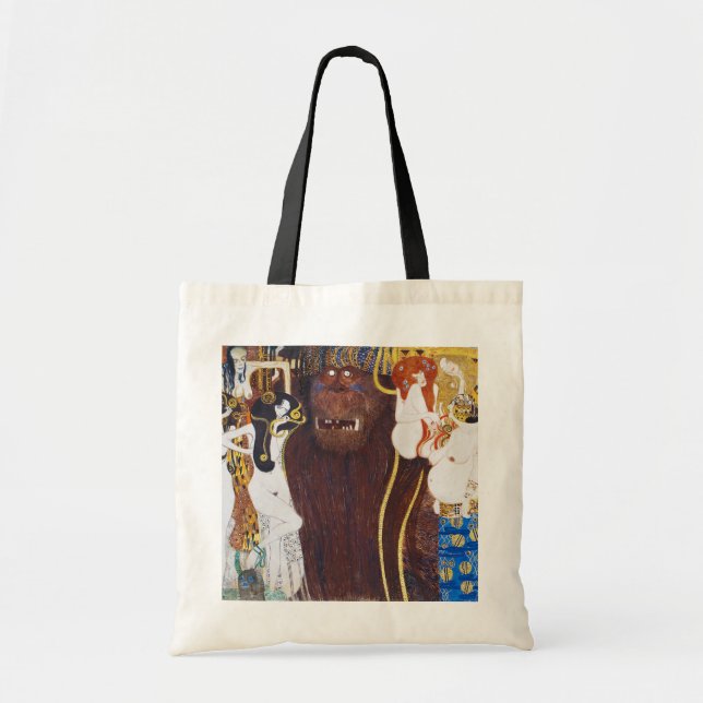 Bolso De Tela Beethoven Frieze (detalle), Gustav Klimt (Frente)