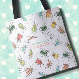 Bolso De Tela Beetle Mine Cute El día de San Valentín