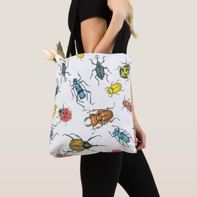Bolso De Tela Beetles (Detalle)