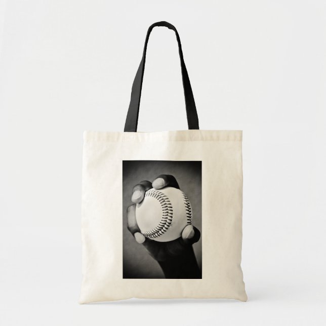 Bolso De Tela béisbol en mano (Frente)