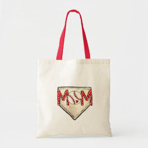 Bolso De Tela Béisbol Mamá Casa Plate Deportes Mamá Cooperstown