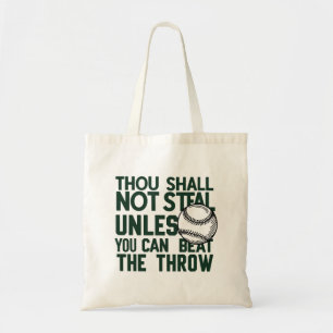 Bolso De Tela Béisbol robando camiseta de humor