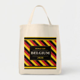 Bolso De Tela Belgium Football Fan Flag Colors Stripe Pattern