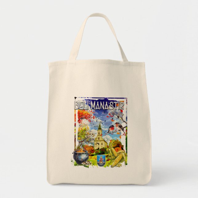 Bolso De Tela Beli Manastir (Frente)