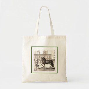 Bolso De Tela Bella Artes andaluz de grabado de caballos PRE