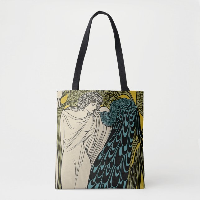 Bolso De Tela Bella Artes Pájaro Nuevo (Anverso)