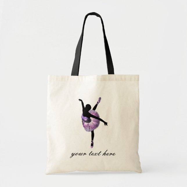 Bolso De Tela Bella Ballerina en morado (Frente)