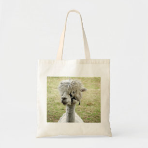 Bolso De Tela Bella Llama Blanca