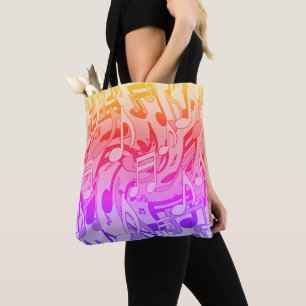 Bolso De Tela Bella música Happy Colours Lively Musical Notes