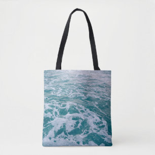 Bolso De Tela Bella olas de mármol marino texturehipster,backgro