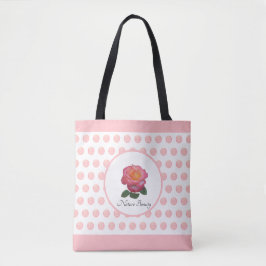 Bolso De Tela Bella Rosa y Lunares