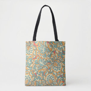 Bolso De Tela bellas flores sin costura. vintage floral
