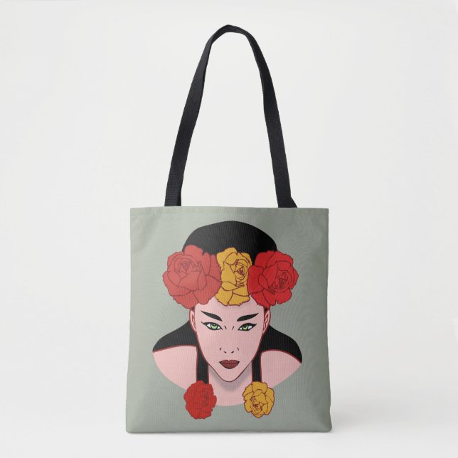 Bolso De Tela Belleza asiática (Anverso)
