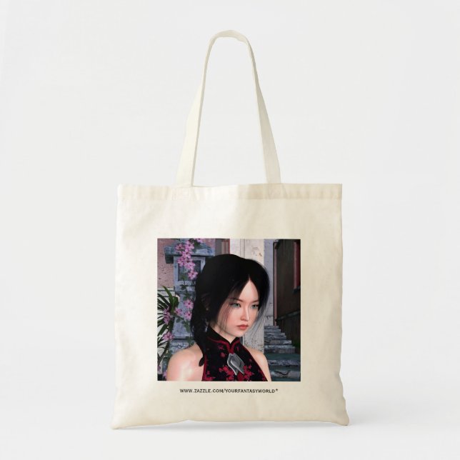 Bolso De Tela Belleza asiática (Frente)
