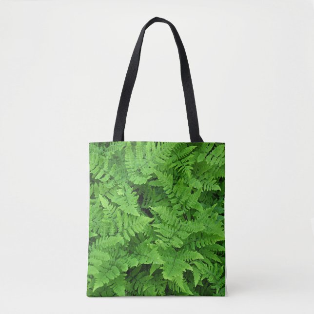 Bolso De Tela Belleza de helecho verde (Anverso)