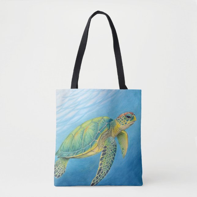 Bolso De Tela Belleza de la tortuga (Anverso)