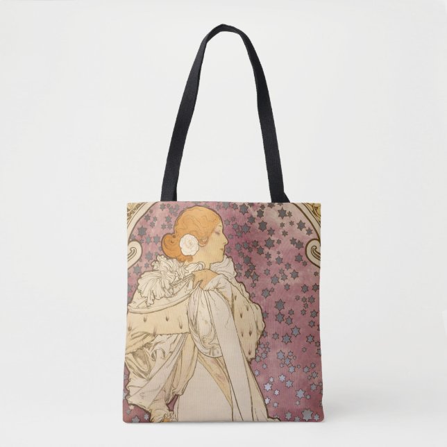 Bolso De Tela Belleza de mujer mucha Art Nouveau (Anverso)