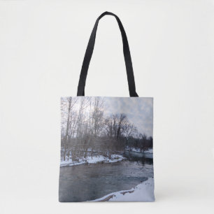 Bolso De Tela Belleza de nieve Río James