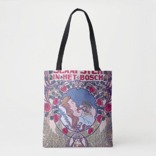 Bolso De Tela Belleza durmiente, arte de portada, Van Caspel