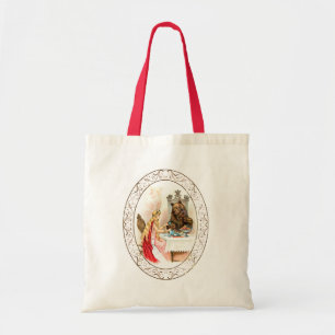 Bolso De Tela Belleza En Rosa Y La Bestia