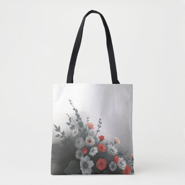 Bolso De Tela Belleza eterna: flores en pleno 🌸 ✨ (Anverso)