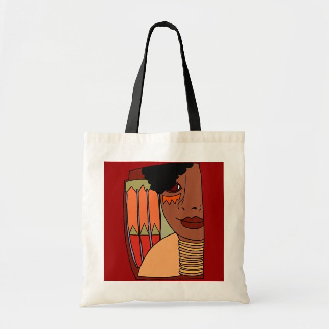 BOLSO DE TELA BELLEZA TRIBAL (Frente)