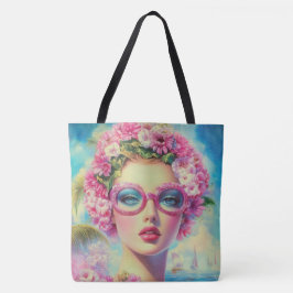 Bolso De Tela Belleza tropical retro