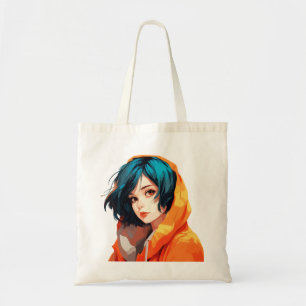 Bolso De Tela Belleza vibrante de anime