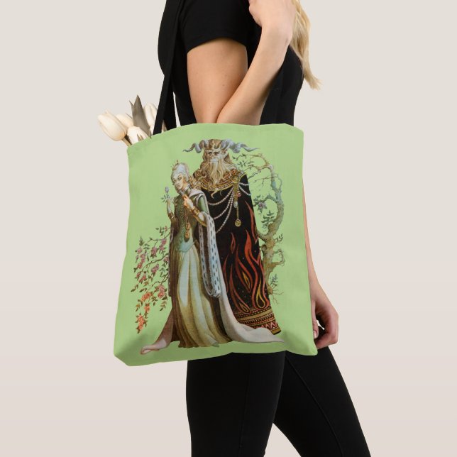 Bolso De Tela Belleza y la bestia (Detalle)