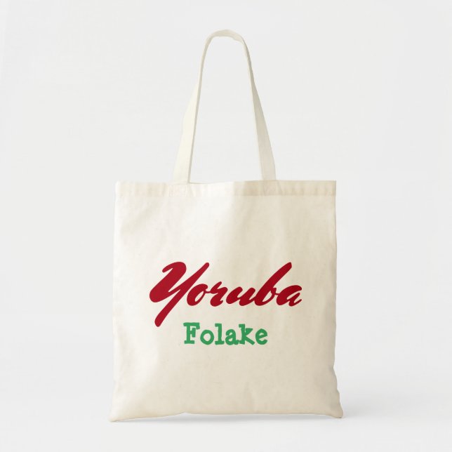 Bolso De Tela Belleza Yoruba (Frente)