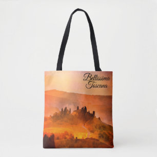Bolso De Tela *~* Bellissima Toscana lengua italiana toscana