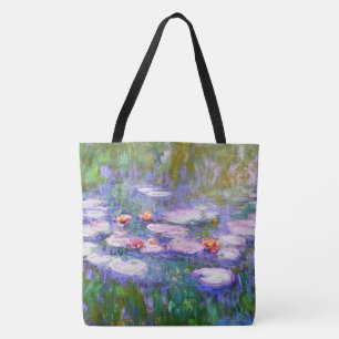 Bolso De Tela Bello Artes 1919 de Claude Monet de los lirios de