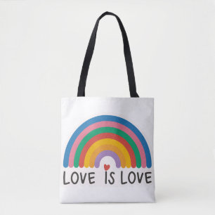 Bolso De Tela Bello Sencillo Amor Mínimo Es Orgullo Amor