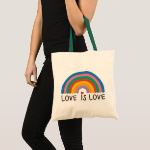 Bolso De Tela Bello Sencillo Amor Mínimo Es Orgullo Amor