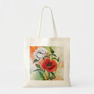 Bolso De Tela Bellos lapachos blancos rojos Toque Bag