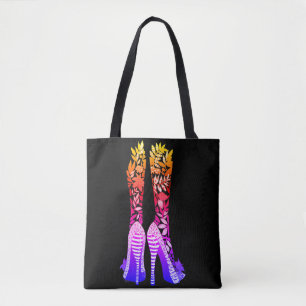 Bolso De Tela Bellos y coloridos zapatos de baile Tote Bag