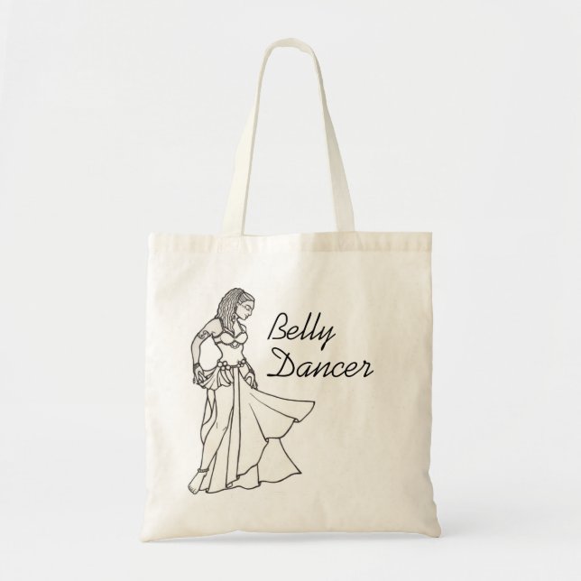 Bolso De Tela Belly bailarina Tote Bag (Frente)
