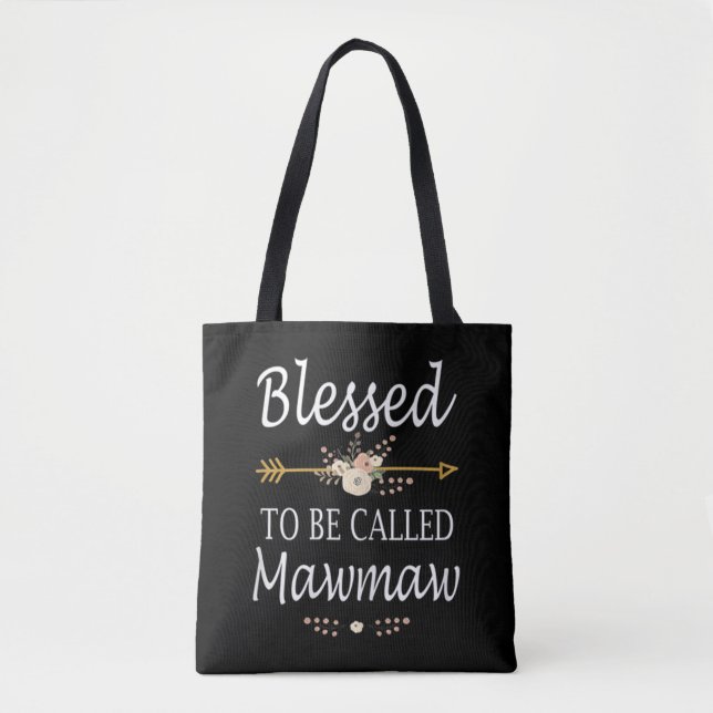 Bolso De Tela Bendecido De Ser Llamado Mawmaw (Anverso)
