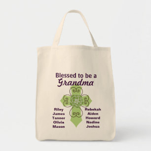 Bolso De Tela Bendecido para ser una abuela