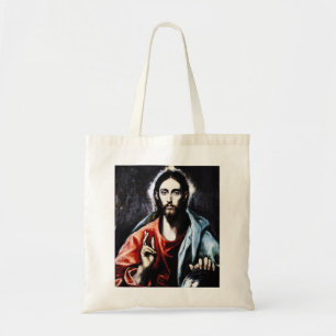 Bolso De Tela Bendición de El Greco Cristo