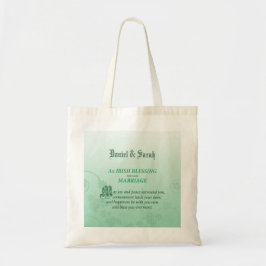 Bolso De Tela Bendición de Felicitación de Boda Irlandesa