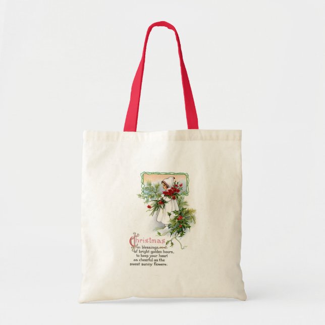 Bolso De Tela Bendición para los navidades (Frente)